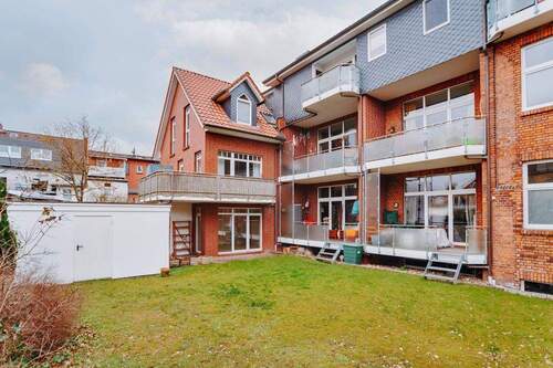 Rückansicht - 2 Zimmer Terrassenwohnung in Lüneburg