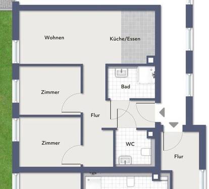 Wohnung1.unmöbliert.ohne.Maße - Etagenwohnung mit 70,00 m&sup2; in Bad Liebenzell zum Kaufen