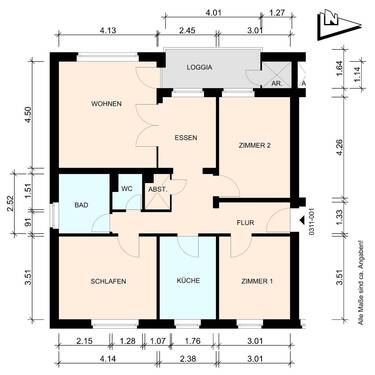 0311-001_GK_091qm_251112.jpg - 4 Zimmer Etagenwohnung in Lauenburg