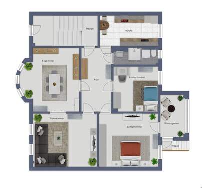 Möbliervorschlag Wohnung - 