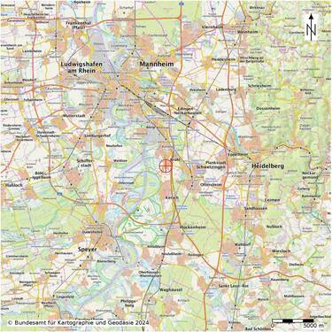 Übersichtskarte Lage für Expose BV Brühl, Schwetzinger Straße 6 - Mehrfamilienhaus, Wohnhaus mit 182,00 m² in Brühl zum Kaufen