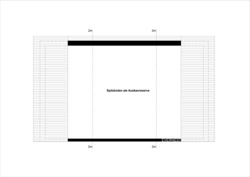 Dachgeschoss ohne Ausbau - 