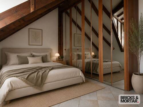 Schlafzimmer virtuell gesatged - 