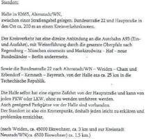 Lager- und Werkzeughalle Büroflächen mit 924 m² in sehr guter Lage und Anbindung zur Autobahn in Altenstadt WN zu vermieten - Altenstadt a.d.Waldnaab Haidmühle