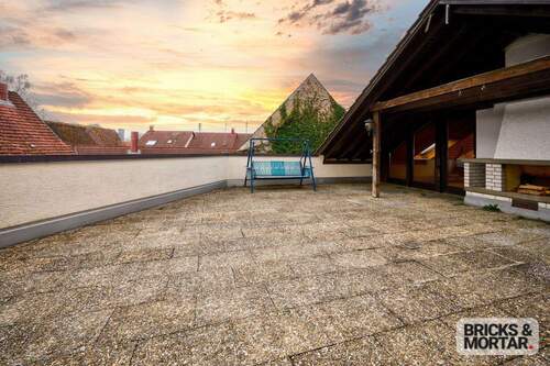 Terrasse - 2 Zimmer Etagenwohnung zum Kaufen in Jettingen-Scheppach