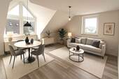 Wohnen/Essen - Sehr großzügige, kernsanierte Wohnung mit Aussicht und moderner Ausstattung