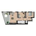 Grundriss der Wohnung - 3 Zimmer Etagenwohnung in Schorndorf