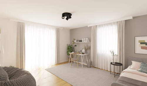 Helles und freundliches Zimmer mit angrenzendem Balkon - 