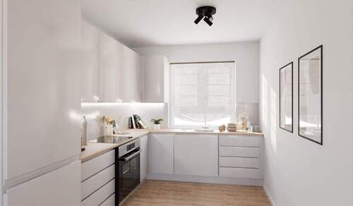 Die offene Wohnküche lädt zum gemeinsamen Kochen ein - Reihenmittelhaus mit 132,10 m&sup2; in Heiligenhaus zum Kaufen