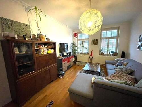 Wohnzimmer - Etagenwohnung mit 85,00 m&sup2; in Leipzig zum Kaufen