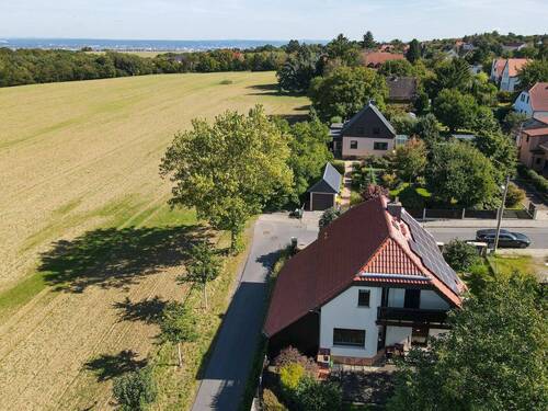Drohnenansicht - 4 Zimmer Einfamilienhaus zum Kaufen in Dresden