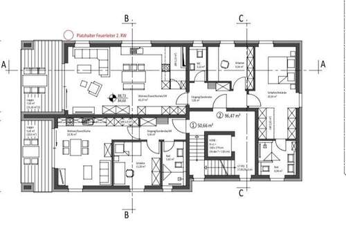Erdgeschoss 51 qm und 93 qm.jpg - Etagenwohnung mit 93,00 m² in Koblenz zum Kaufen