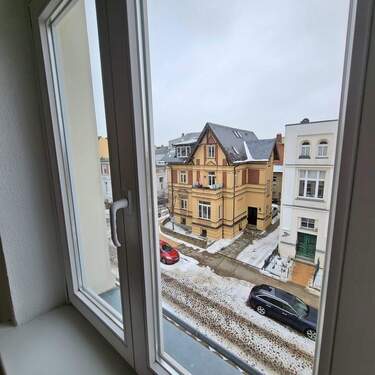 Blick zur Steinstraße - Etagenwohnung in Schwerin