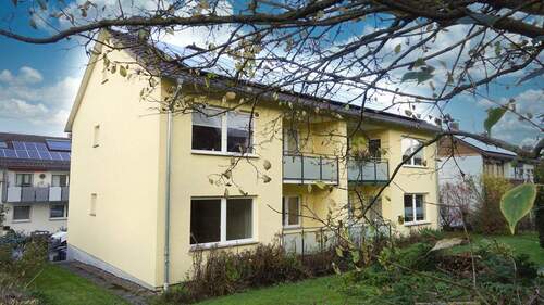 Gartenansicht - Schicke 2-Zimmerwohnung mit Balkon