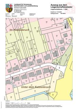 Katasterkarte Bedersdorf, Aubachweg 4 - 