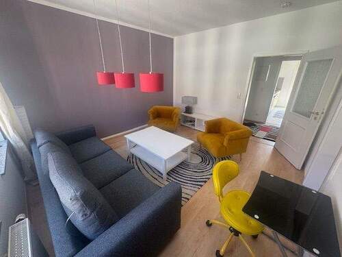 Wohnzimmer - 2 Zimmer Etagenwohnung zum Kaufen in Leipzig