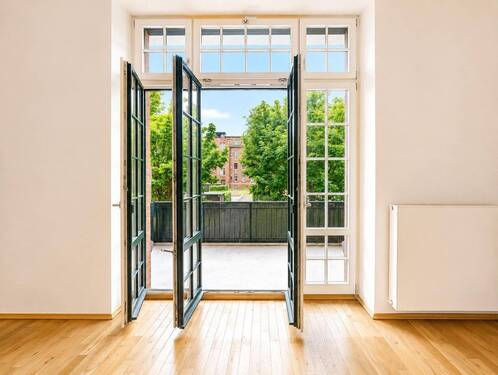 Balkonzugang - 2 Zimmer Etagenwohnung zur Miete in Leipzig
