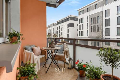 BALKONANSICHT - FAMILIENFREUNDLICHE 5-ZIMMER-WOHNUNG MIT TOP-ENERGIEKLASSE B direkt neben dem Humboldt-Gymnasium