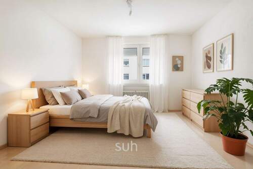 SCHLAFZIMMER (visualisiert) - 5 Zimmer Etagenwohnung zum Kaufen in Bad Homburg vor der Höhe