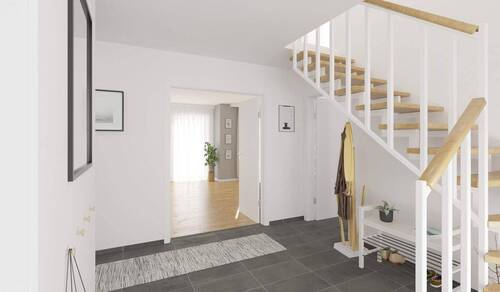 Im freundlichen Eingangsbereich empfangen Sie Ihre Gäste - 4 Zimmer Einfamilienhaus zum Kaufen in Ribnitz-Damgarten