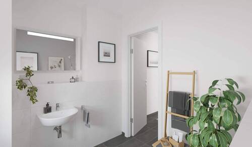 Für die Gäste steht ein separates WC bereit - 4 Zimmer Einfamilienhaus in Ribnitz-Damgarten