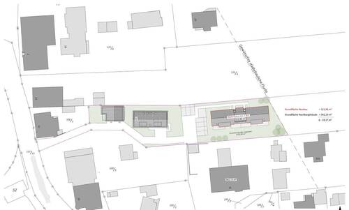 Gesamtplan mit Neubau - 