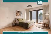 Schlafzimmer - Zentrale Neubauwohnung mit Terrasse - 2 Zimmer, modern & hell