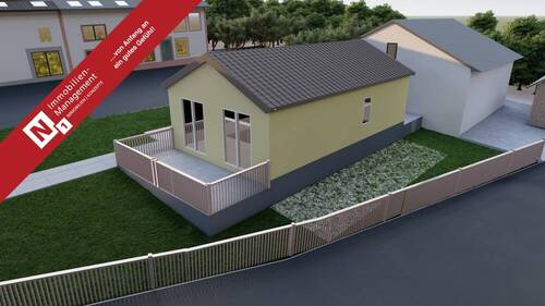 Ansicht - PROVISIONSFREI - projektierter seniorengerechter KfW40 Bungalow-Neubau in Bubach