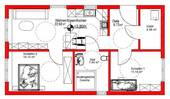 Grundriss - Bungalow mit 66,00 m² in Sankt Wendel / Bubach zum Kaufen