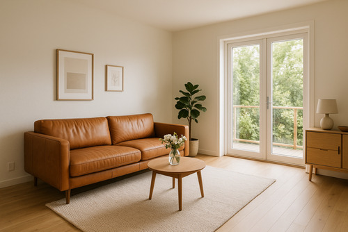 Wohnzimmer WHG 6.mit KI erstellt - Etagenwohnung in Stockelsdorf zum Kaufen