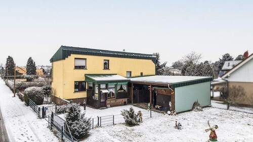 Vorderansicht des Hauses - 'Ihr Rückzugsort mit Platz für Ideen - Einfamilienhaus mit Garten, Sauna & Werkstatt'