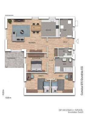 CU670_Prospekt_EG - 4 Zimmer Bungalow zum Kaufen in Süderhackstedt