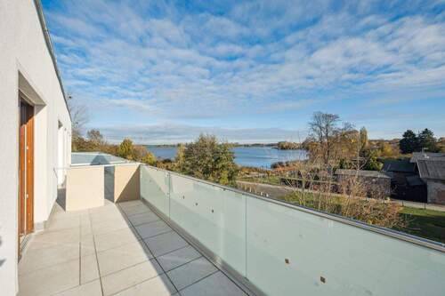 Terrasse mit Blick auf Mündesee - 