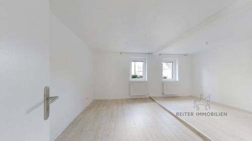 Offenes Wohn-Esszimmer mit Pelletofen - Reihenendhaus mit 88,40 m&sup2; in Fulda zum Kaufen