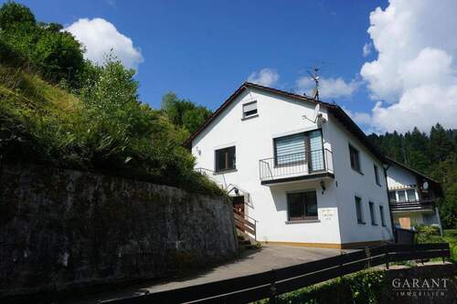 Aussenansicht - Zweifamilienhaus mit großem Grundstück in Alpirsbach...
