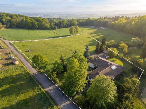 Grundstück_1_Gesamt - Außergewoehnliches Anwesen mit 13.500 m²: Wohnen, Vermieten & Freiraum in einem