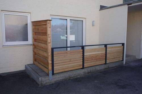 Terrasse mit Sichtschutz - 