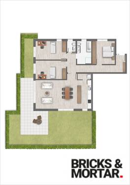 Oblatterwall Wohnung 1 (Visualisierung) - 