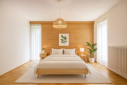 Schlafzimmer (Einrichtungbeispiel) - 1 Zimmer Mehrfamilienhaus, Wohnhaus zum Kaufen in Bogen