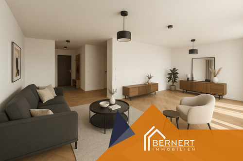 Wohnzimmer Beispiel - Exklusive Barrierefreie Wohnung in Top Lage - Erstbezug