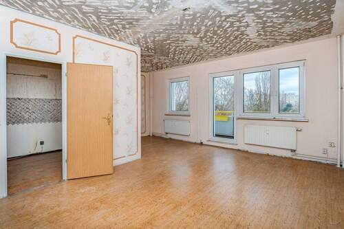 Wohnzimmer - Etagenwohnung mit 70,00 m&sup2; in Berlin zum Kaufen