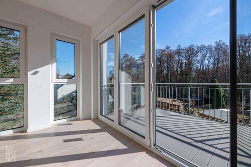 Blick von innen nach außen - 4 Zimmer Etagenwohnung zum Kaufen in Woltersdorf