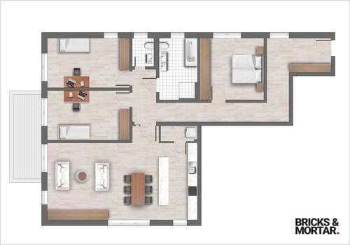 Oblatterwall Wohnung 3 (Visualisierung) - 