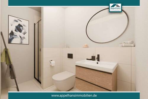 Badezimmer - 2 Zimmer Etagenwohnung zum Kaufen in Osnabrück