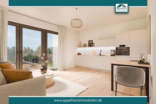 Wohnzimmer - 2 Zimmer Etagenwohnung in Osnabrück