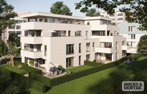 Oblatterwall Garten (Visualisierung) - Zwei-Zimmer Wohnung im 1.OG mit Balkon