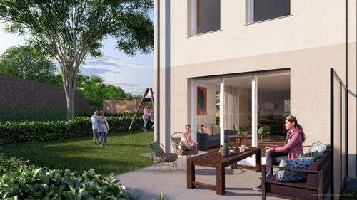 Schwenningen_Closeup - 2. Bauabschnitt: KfW40-NH-Haus in VS-Schwenningen - Sonder-Afa 5+5 % und KfW-Förderung