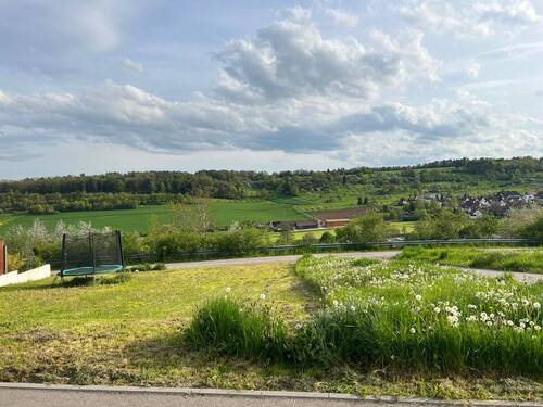 Blick auf und von Bauplatz - 