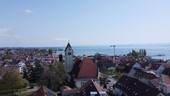 Blick Drohne zum Bodensee - 