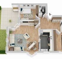 Wohnen oder investieren: Gepflegte 3,5-Zimmer-Wohnung mit Süd-Terrasse und Garten in Singen-Bohlingen - Singen (Hohentwiel)